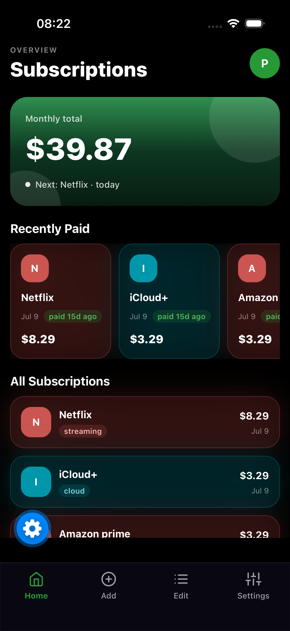Subscription Manager